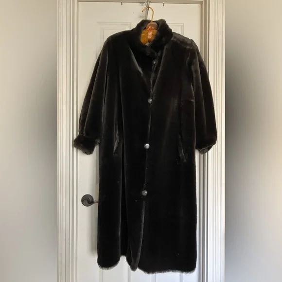 J. Percy for Marvin Richards Vintage Women’s Reversible Coat Size LP - Picture 4 of 9